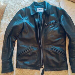 Authentic Rare Schott N.Y.C. Black Leather Jacket – Size Small – Mint Condition